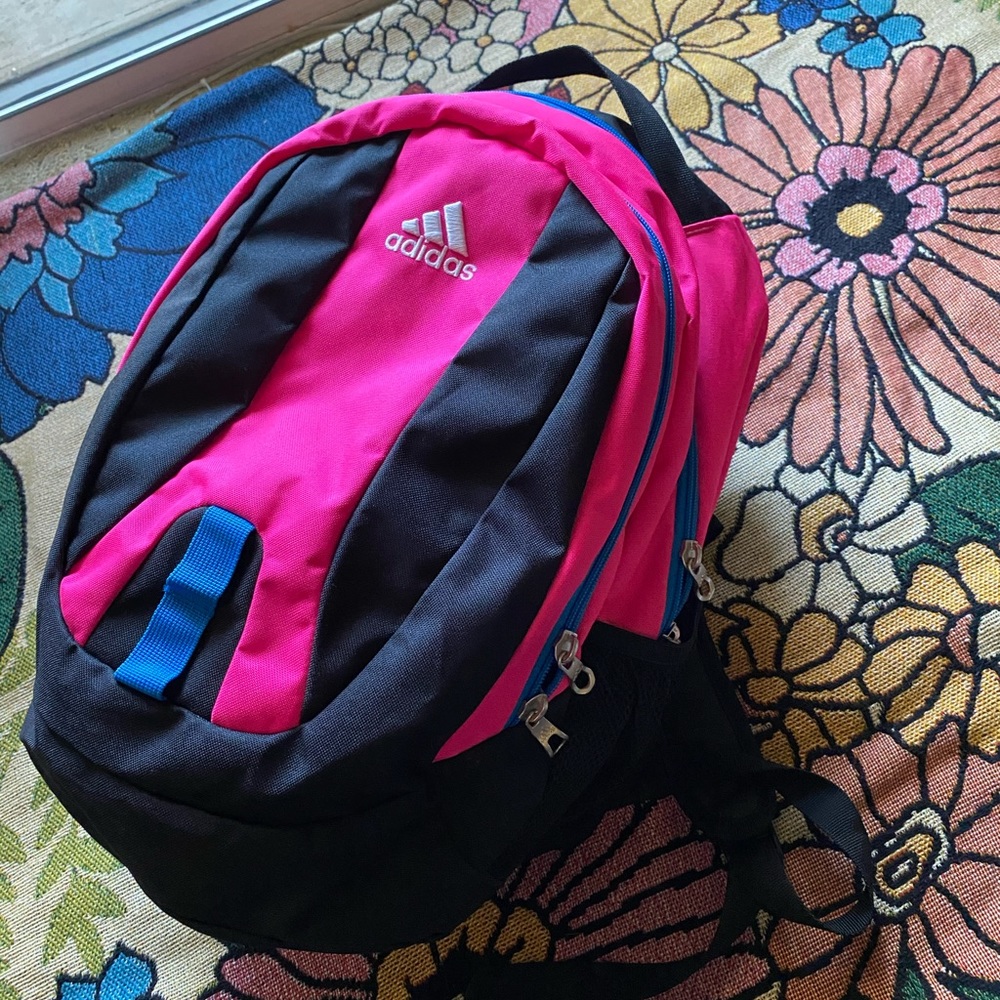 3/$30 💓 Pink and black Adidas Backpack
